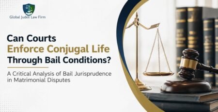 Court hammer and legal documents representing bail conditions in matrimonial disputes under Section 498A IPC