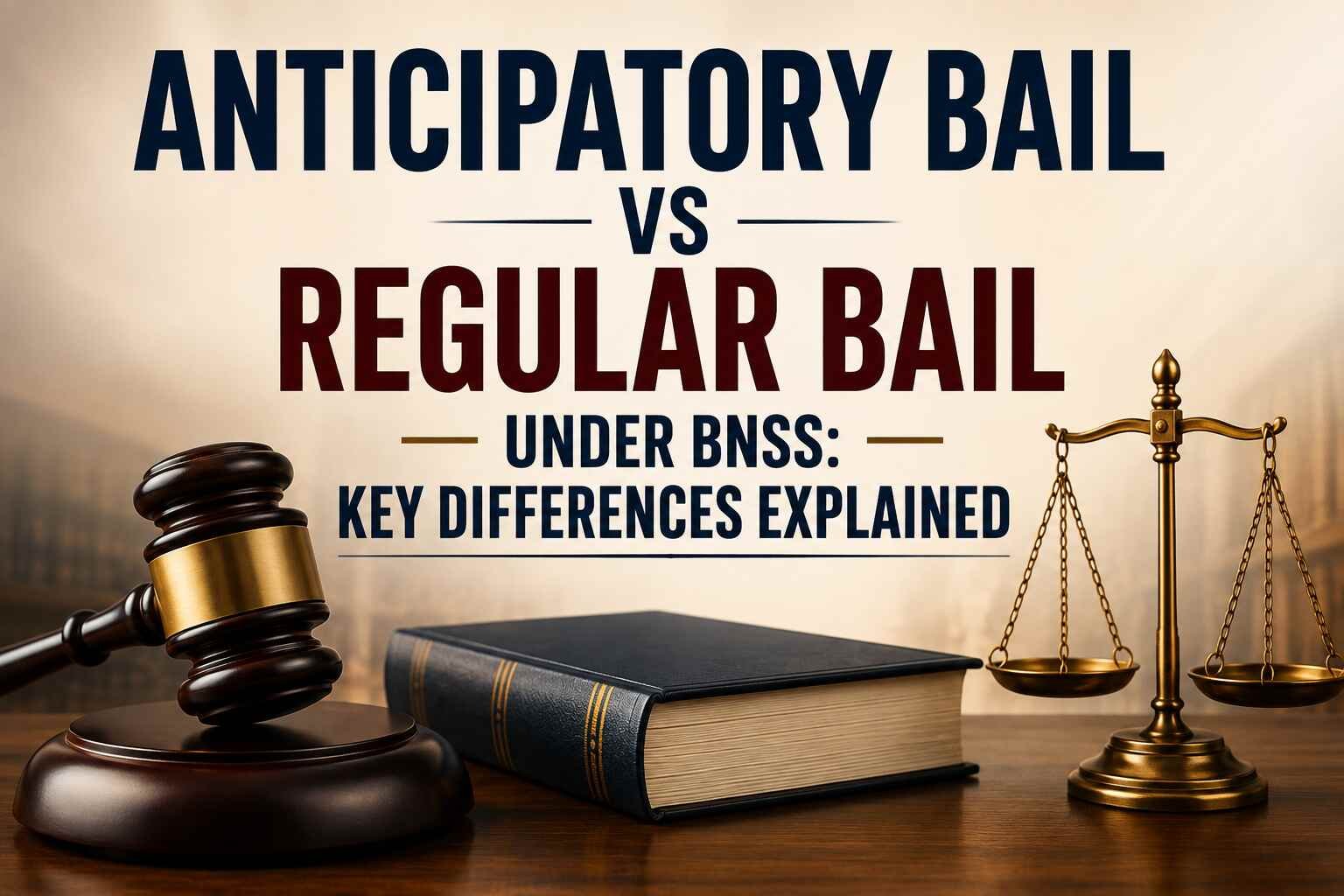 Anticipatory Bail vs Regular Bail